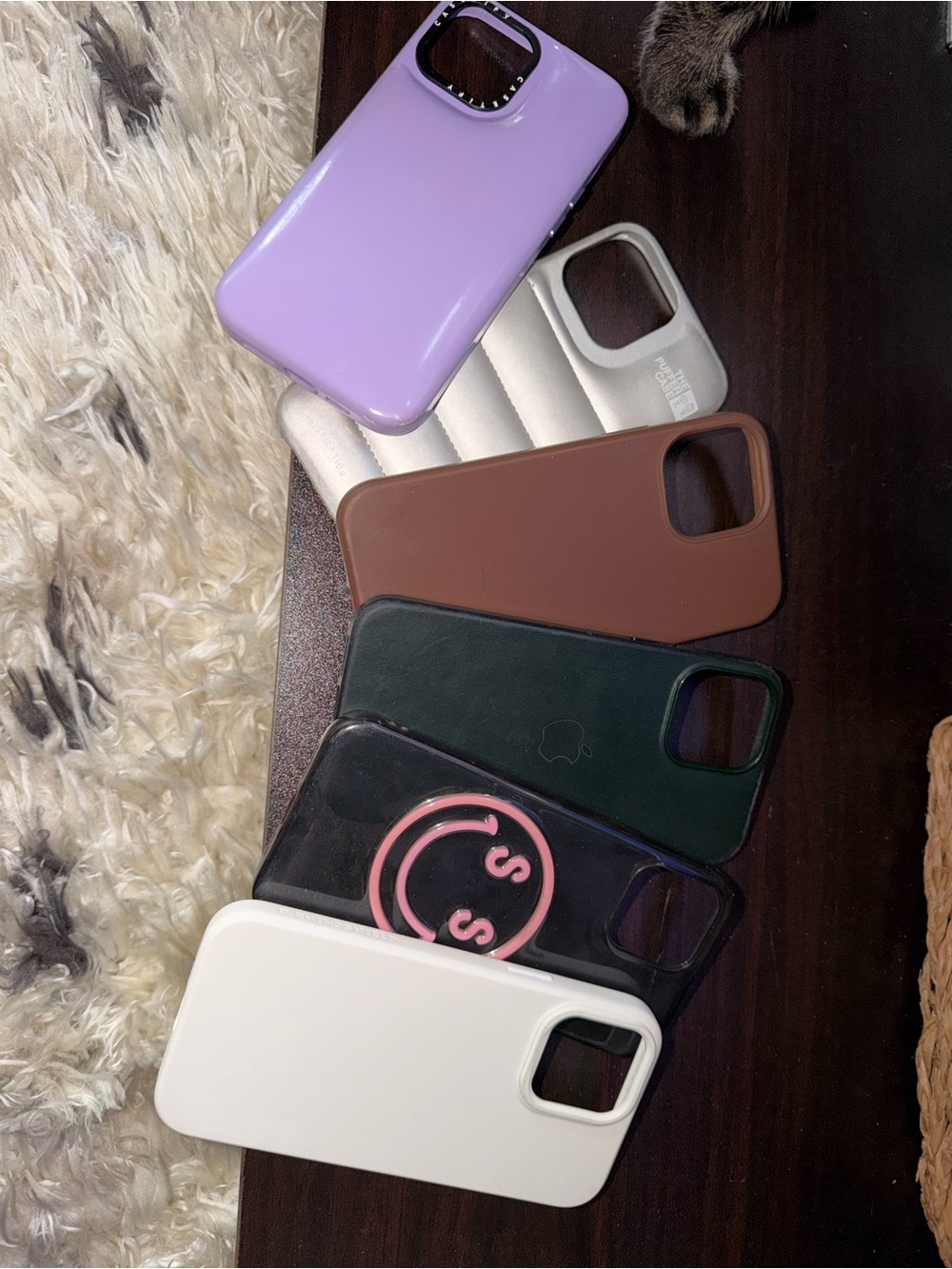iphone 13 pro max Phone Case Bundle — Purple, White, Brown, Green, Black